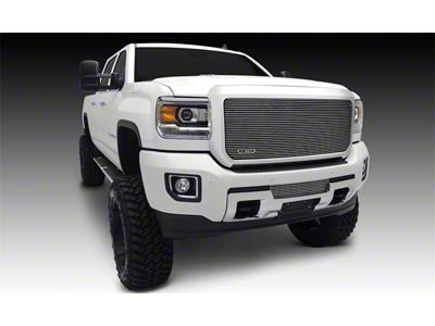 T-REX Grilles Billet, Main, Insert, 1 Pc, Polished Black Powdercoated Aluminum Bars - 20211