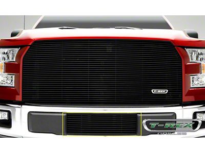 T-REX Grilles Billet Series Bumper Grille; Horizontal; Aluminum; Black; 1 Pc; Insert; - 25573B