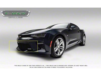 T-REX Grilles Billet Series Bumper Grille; Horizontal; Aluminum; Black; 1 Pc; Overlay; - 25033B