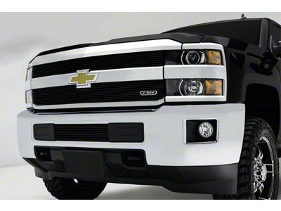 T-REX Grilles Billet Series Bumper Grille; Horizontal; Aluminum; Black; 1 Pc; Overlay; - 25122B