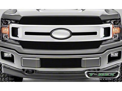 T-REX Grilles Billet Series Bumper Grille; Horizontal; Aluminum; Black; 1 Pc; Overlay; - 25571B