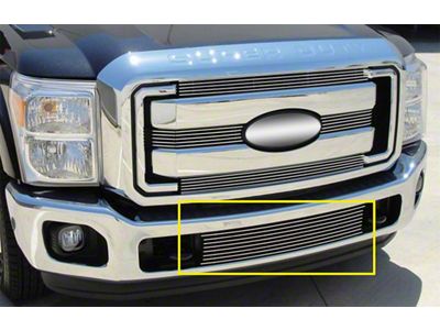 T-REX Grilles Billet Series Bumper Grille; Horizontal; Aluminum; Polished; 1 Pc; Bolt-On; - 25546