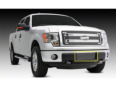 T-REX Grilles Billet Series Bumper Grille; Horizontal; Aluminum; Polished; 1 Pc; Bolt-On; - 25569