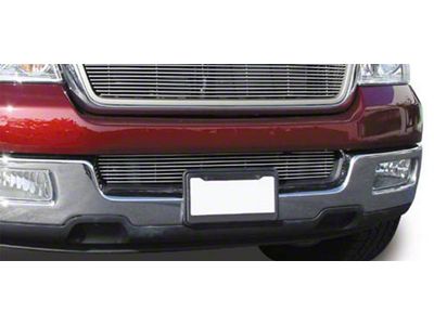 T-REX Grilles Billet Series Bumper Grille; Horizontal; Aluminum; Polished; 1 Pc; Overlay; - 25552