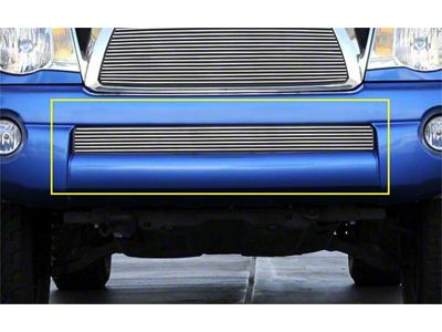 T-REX Grilles Billet Series Bumper Grille; Horizontal; Aluminum; Polished; 1 Pc; Overlay; - 25895