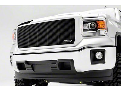 T-REX Grilles Billet Series Grille; Horizontal; Aluminum; Black; 1 Pc; Insert; - 20208B