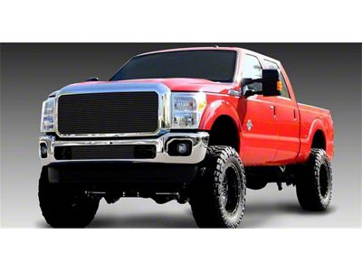 T-REX Grilles Billet Series Grille; Horizontal; Aluminum; Black; 1 Pc; Insert; - 20546B