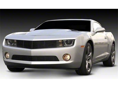 T-REX Grilles Billet Series Grille; Horizontal; Aluminum; Black; 1 Pc; Overlay; - 21027B