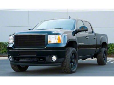 T-REX Grilles Billet Series Grille; Horizontal; Aluminum; Black; 1 Pc; Overlay/Insert; - 20205B