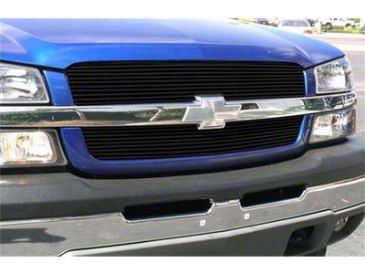 T-REX Grilles Billet Series Grille; Horizontal; Aluminum; Black; 2 Pc; Overlay/Insert; - 21100B