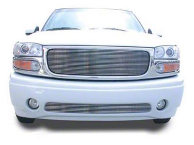 T-REX Grilles Billet Series Grille; Horizontal; Aluminum; Polished; 1 Pc; Insert; 20 Bars; - 20175