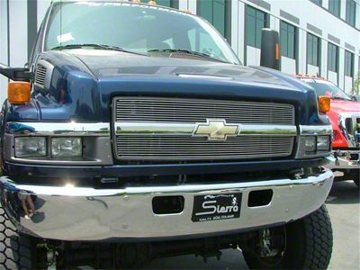 T-REX Grilles Billet Series Grille; Horizontal; Aluminum; Polished; 1 Pc; Insert; - 20083