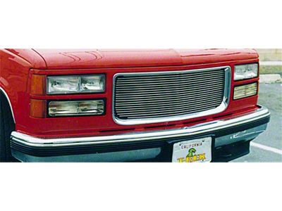 T-REX Grilles Billet Series Grille; Horizontal; Aluminum; Polished; 1 Pc; Insert; - 20140
