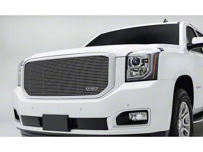 T-REX Grilles Billet Series Grille; Horizontal; Aluminum; Polished; 1 Pc; Insert; - 20169