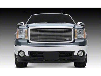 T-REX Grilles Billet Series Grille; Horizontal; Aluminum; Polished; 1 Pc; Insert; - 20204