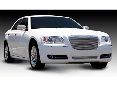 T-REX Grilles Billet Series Grille; Horizontal; Aluminum; Polished; 1 Pc; Insert; - 20433