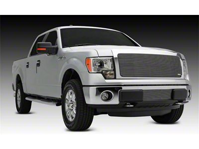 T-REX Grilles Billet Series Grille; Horizontal; Aluminum; Polished; 1 Pc; Insert; - 20572