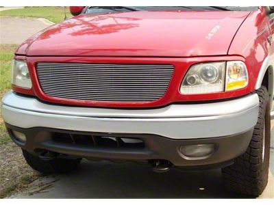 T-REX Grilles Billet Series Grille; Horizontal; Aluminum; Polished; 1 Pc; Insert; - 20580
