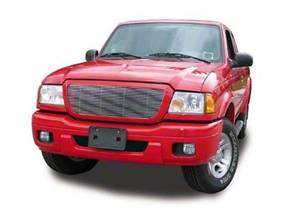 T-REX Grilles Billet Series Grille; Horizontal; Aluminum; Polished; 1 Pc; Insert; - 20660