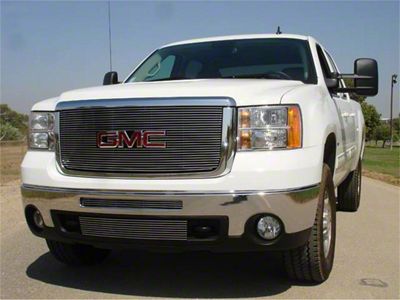 T-REX Grilles Billet Series Grille; Horizontal; Aluminum; Polished; 1 Pc; Overlay; - 21207