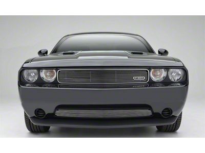 T-REX Grilles Billet Series Grille; Horizontal; Aluminum; Polished; 1 Pc; Overlay; - 21415