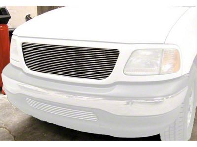 T-REX Grilles Billet Series Grille; Horizontal; Aluminum; Polished; 1 Pc; Overlay; - 21583