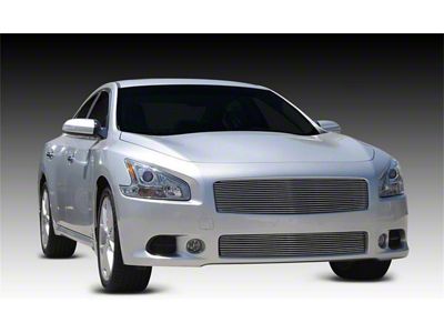 T-REX Grilles Billet Series Grille; Horizontal; Aluminum; Polished; 1 Pc; Replacement; - 20758