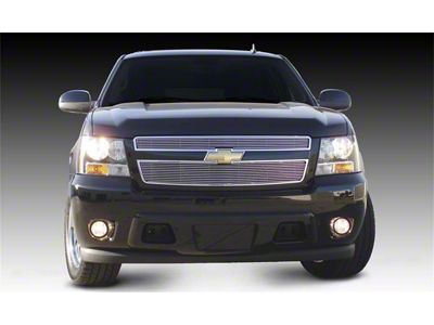T-REX Grilles Billet Series Grille; Horizontal; Aluminum; Polished; 2 Pc; Overlay; - 21051