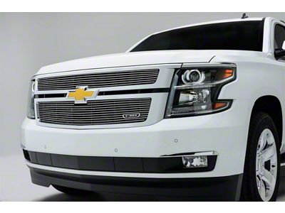 T-REX Grilles Billet Series Grille; Horizontal; Aluminum; Polished; 2 Pc; Overlay; - 21055