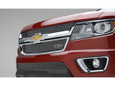 T-REX Grilles Billet Series Grille; Horizontal; Aluminum; Polished; 2 Pc; Overlay; - 21267