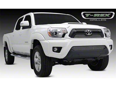 T-REX Grilles Billet Series Grille; Horizontal; Aluminum; Polished; 2 Pc; Overlay; - 21938