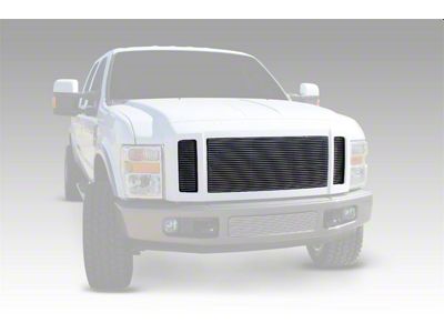 T-REX Grilles Billet Series Grille; Horizontal; Aluminum; Polished; 3 Pc; Insert; - 20563
