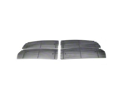 T-REX Grilles Billet Series Grille; Horizontal; Aluminum; Polished; 4 Pc; Overlay; - 21458
