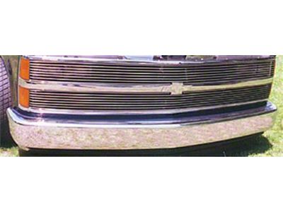 T-REX Grilles Billet Series Phantom Grille; Horizontal; Aluminum; Polished; 1 Pc; Insert; - 20025