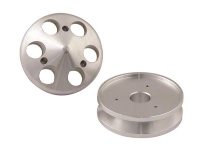 Mr. Gasket Billet Style Aluminum Alternator Pulley; w/Nose pc.; - 5320
