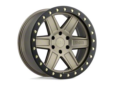 Black Rhino Attica Matte Bronze with Brass Bolts Wheel; 18x9.5; -18mm Offset