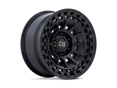 Black Rhino Barrage Matte Black Wheel; 17x8.5; -10mm Offset; 5x127mm Bolt Pattern; 71.50mm Hub Bore