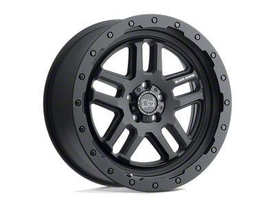 Black Rhino Barstow Textured Matte Black Wheel; 18x8; 52mm Offset; 6x130mm Bolt Pattern; 84.10mm Hub Bore