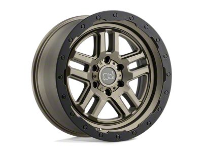 Black Rhino Barstow Matte Bronze with Matte Black Lip Wheel; 20x9.5; 0mm Offset