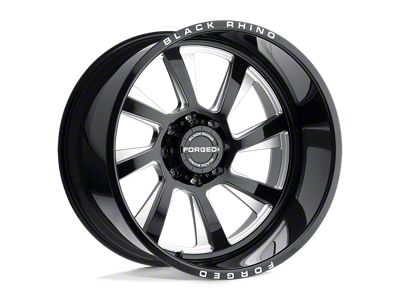Black Rhino Blaster Gloss Black Milled Wheel; Left Directional; 22x14; -76mm Offset