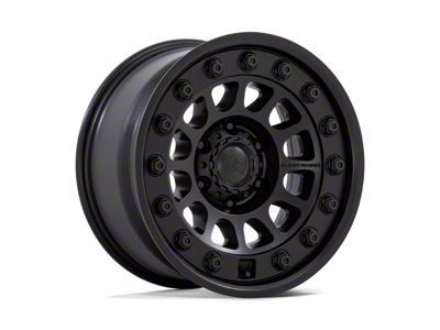 Black Rhino Outback Matte Black Wheel; 17x8; 32mm Offset; 6x135mm Bolt Pattern; 87.10mm Hub Bore