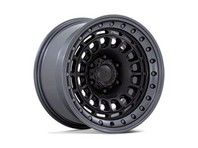 Black Rhino Sahara Matte Black with Gunmetal Lip Wheel; 17x9; 0mm Offset