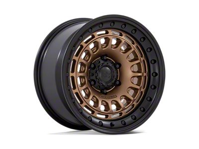 Black Rhino Sahara Matte Bronze with Gloss Black Lip Wheel; 17x9; -12mm Offset; 6x139.7mm Bolt Pattern; 106.10mm Hub Bore