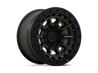 Black Rhino Tusk Olive Drab Green Wheel; 17x8.5; 0mm Offset; 6x135mm Bolt Pattern; 87.10mm Hub Bore