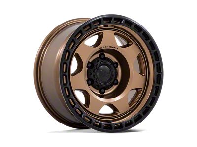 Black Rhino Voyager Matte Bronze with Matte Black Lip Wheel; 17x8.5; 0mm Offset