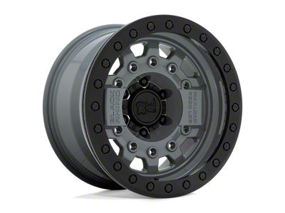 Black Rhino Avenger Beadlock Battleship Gray Wheel; 17x8.5; 0mm Offset; 6x139.7mm Bolt Pattern; 112.10mm Hub Bore