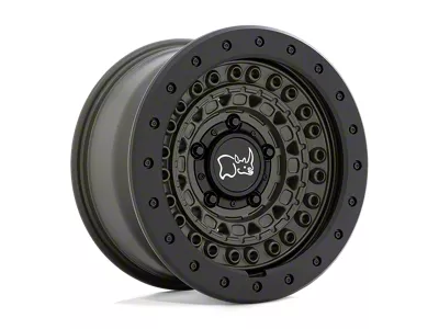 Black Rhino Barricade Olive Drab Green with Black Rock Guard Wheel; 20x9; 0mm Offset