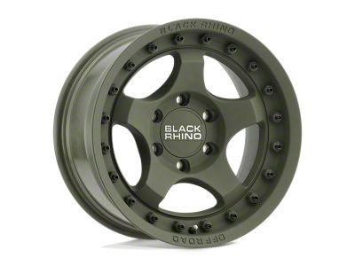 Black Rhino Bantam Olive Drab Green Wheel; 17x8.5; -10mm Offset; 5x150mm Bolt Pattern; 110.10mm Hub Bore