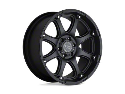 Black Rhino Glamis Matte Black Wheel; 18x9; 12mm Offset