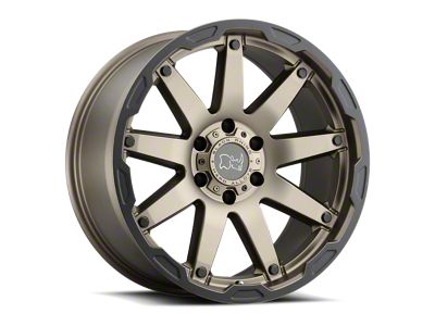Black Rhino Oceano Matte Bronze with Black Ring Wheel; 18x9.5; 0mm Offset; 5x139.7mm Bolt Pattern; 78.10mm Hub Bore